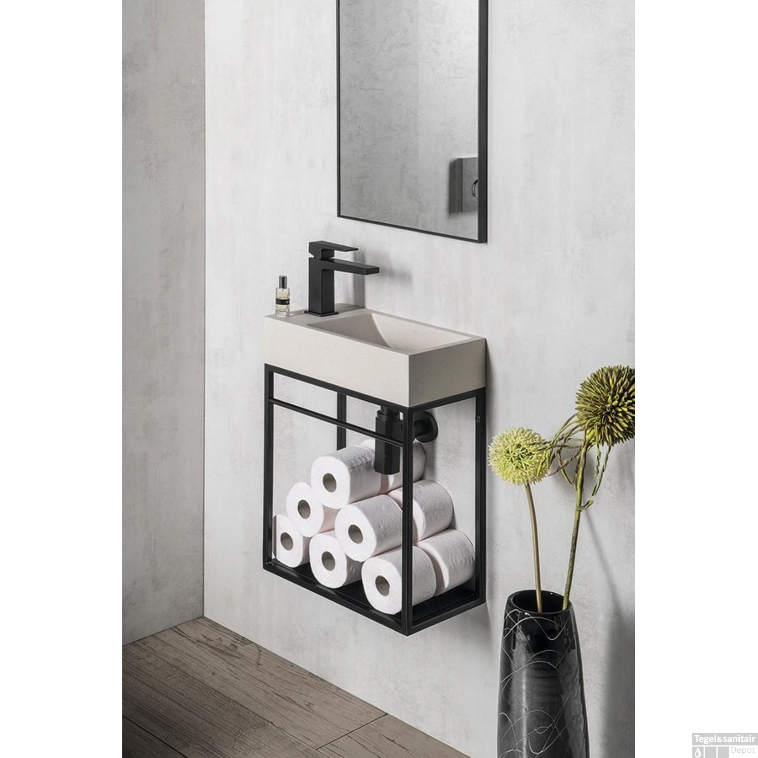 Fonteinset Sapho Crest Kraangat Links 40x45x22 Cm Zandsteen 3 Fonteinset Sapho Crest Kraangat Links 40x45x22 Cm Zandsteen