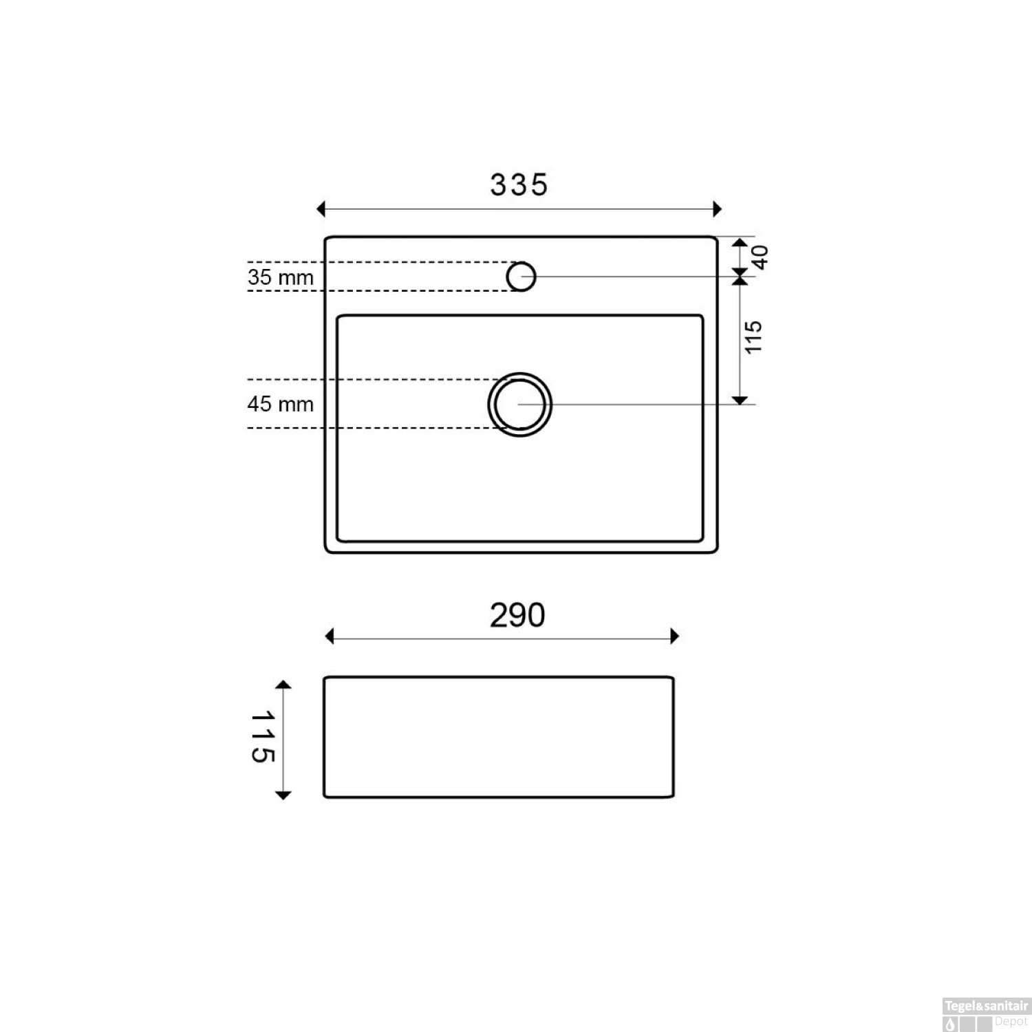 Fonteinset Wiesbaden Leto 33.5x29x11.5 Cm Quartz 6 Fonteinset Wiesbaden Leto 33.5x29x11.5 Cm Quartz - Afbeelding 4