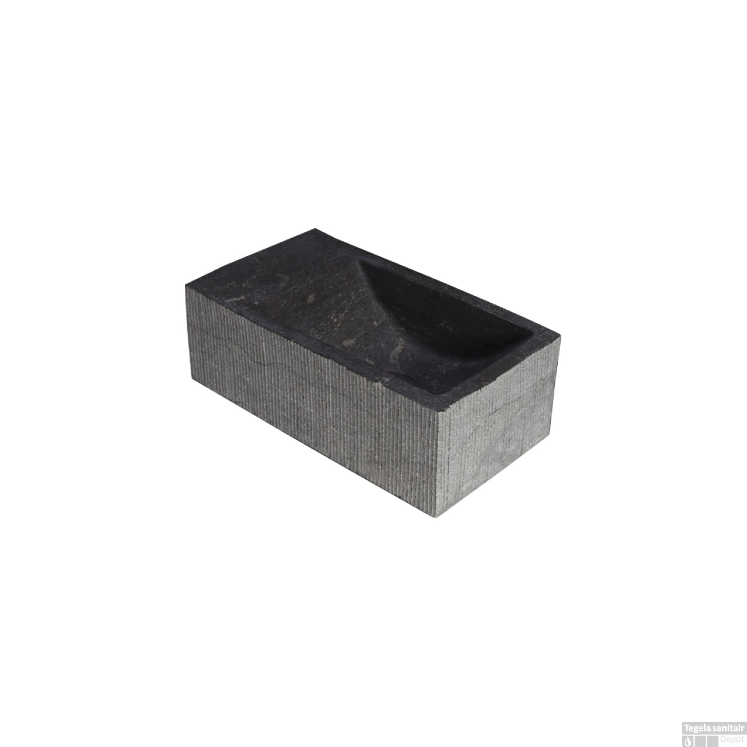 Forzalaqua Kalmar XS Hardsteen Gefrijnd Zonder Kraangat Links 29X16X10 Cm - Afbeelding 2