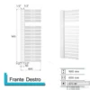 Handdoekradiator Franto Dastro 1610 X 600 Mm Pearl Grey 1 Handdoekradiator Franto Dastro 1610 X 600 Mm Pearl Grey -Goedkope Stijl Baden Winkel franto dastro 1610 x 600 6