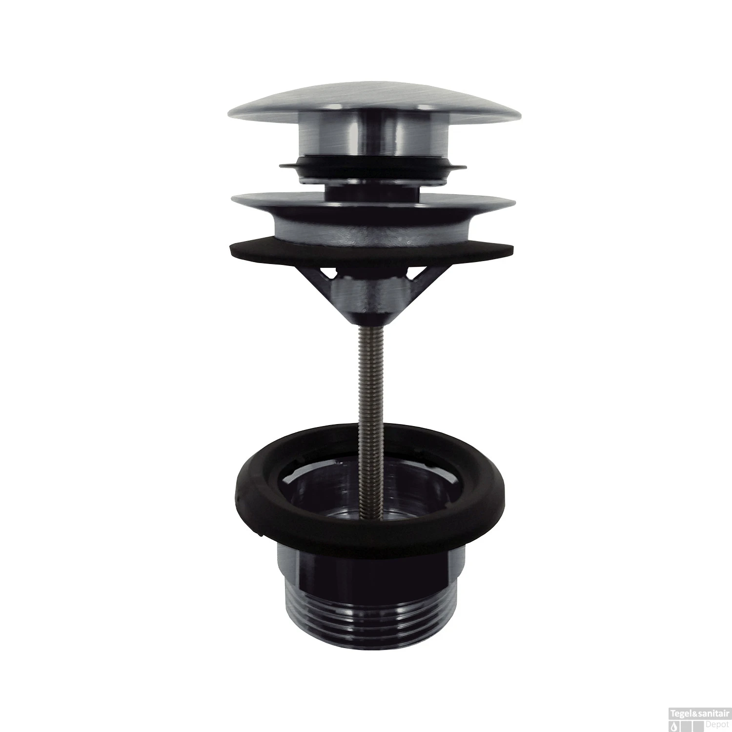 Clickplug Lagoo Garda Universeel Messing Geborsteld Nikkel 3 Clickplug Lagoo Garda Universeel Messing Geborsteld Nikkel