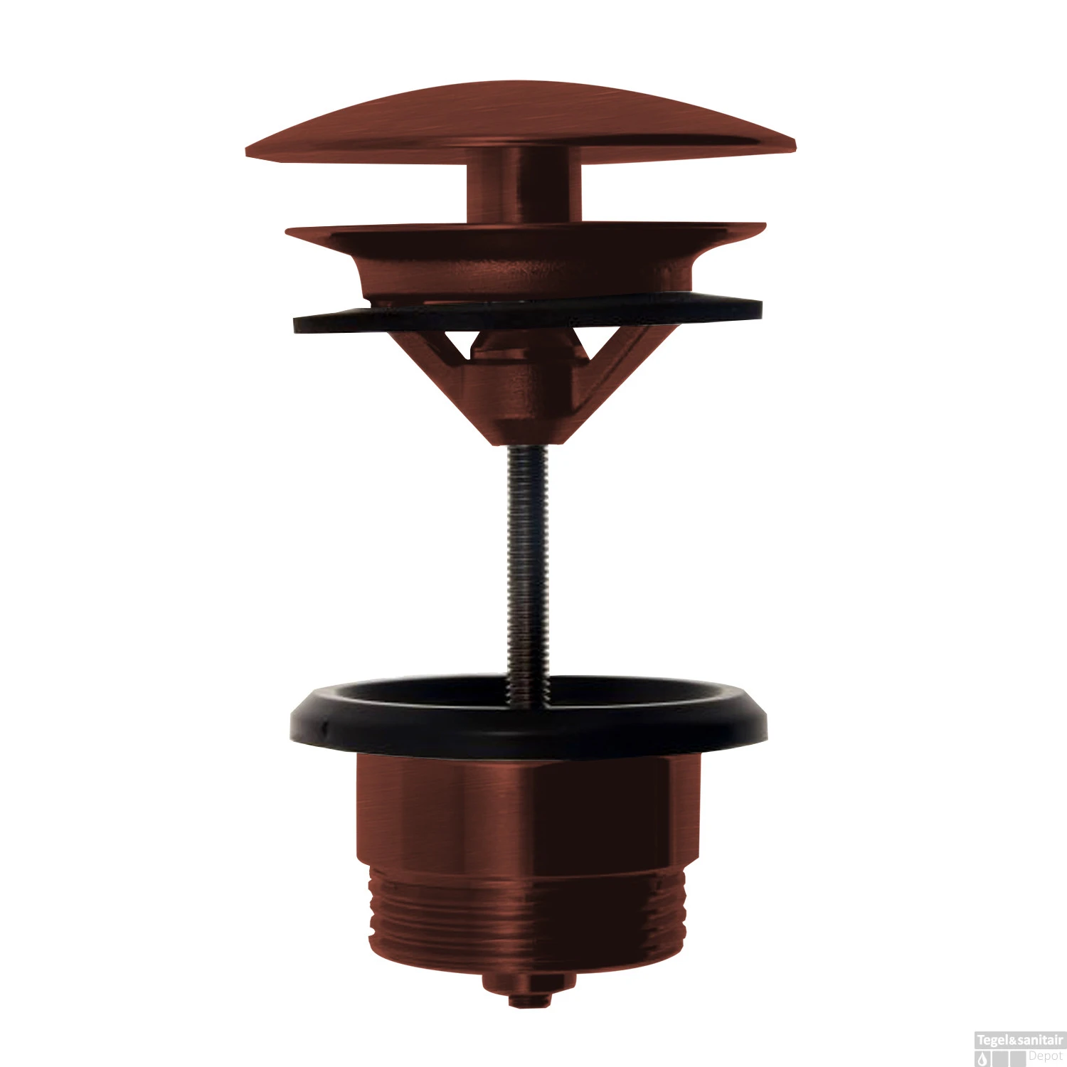 Afvoerplug Lagoo Garda Always Open Messing Geborsteld Koper 3 Afvoerplug Lagoo Garda Always Open Messing Geborsteld Koper