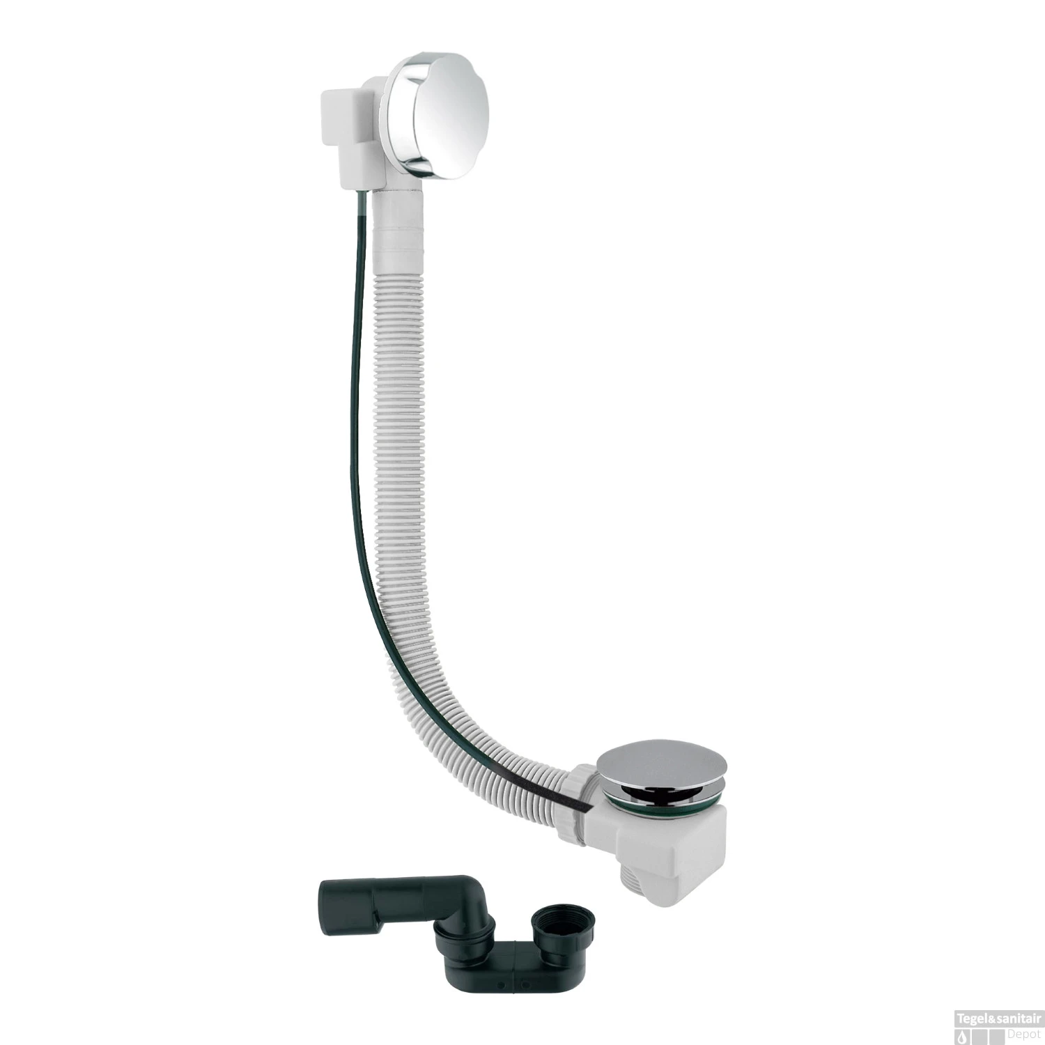 Badoverloop Lagoo Garda Met Clickplug En Sifon Messing Chroom 3 Badoverloop Lagoo Garda Met Clickplug En Sifon Messing Chroom