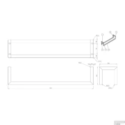BWS Handdoekenrek Industrieel | 60x12.5x12.5cm | Mat Wit 15 BWS Handdoekenrek Industrieel | 60x12.5x12.5cm | Mat Wit -Goedkope Stijl Baden Winkel gastenhanddoekrek bws industrieel 60x12.5x12.5 cm mat zwart tech 1 1