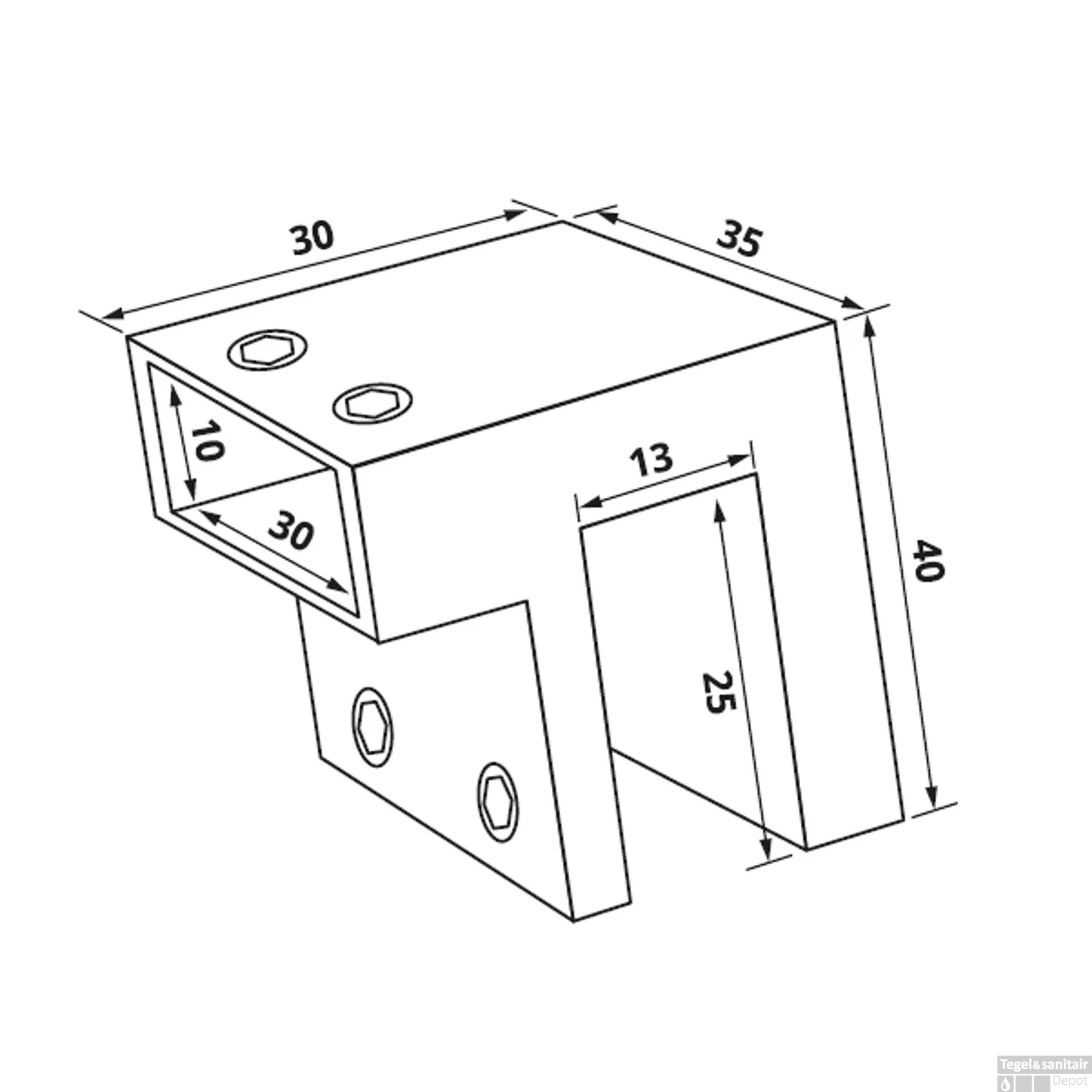Glasdeel Just Creating T.b.v. Stabilisatiestang Chroom 4 Glasdeel Just Creating T.b.v. Stabilisatiestang Chroom - Afbeelding 2