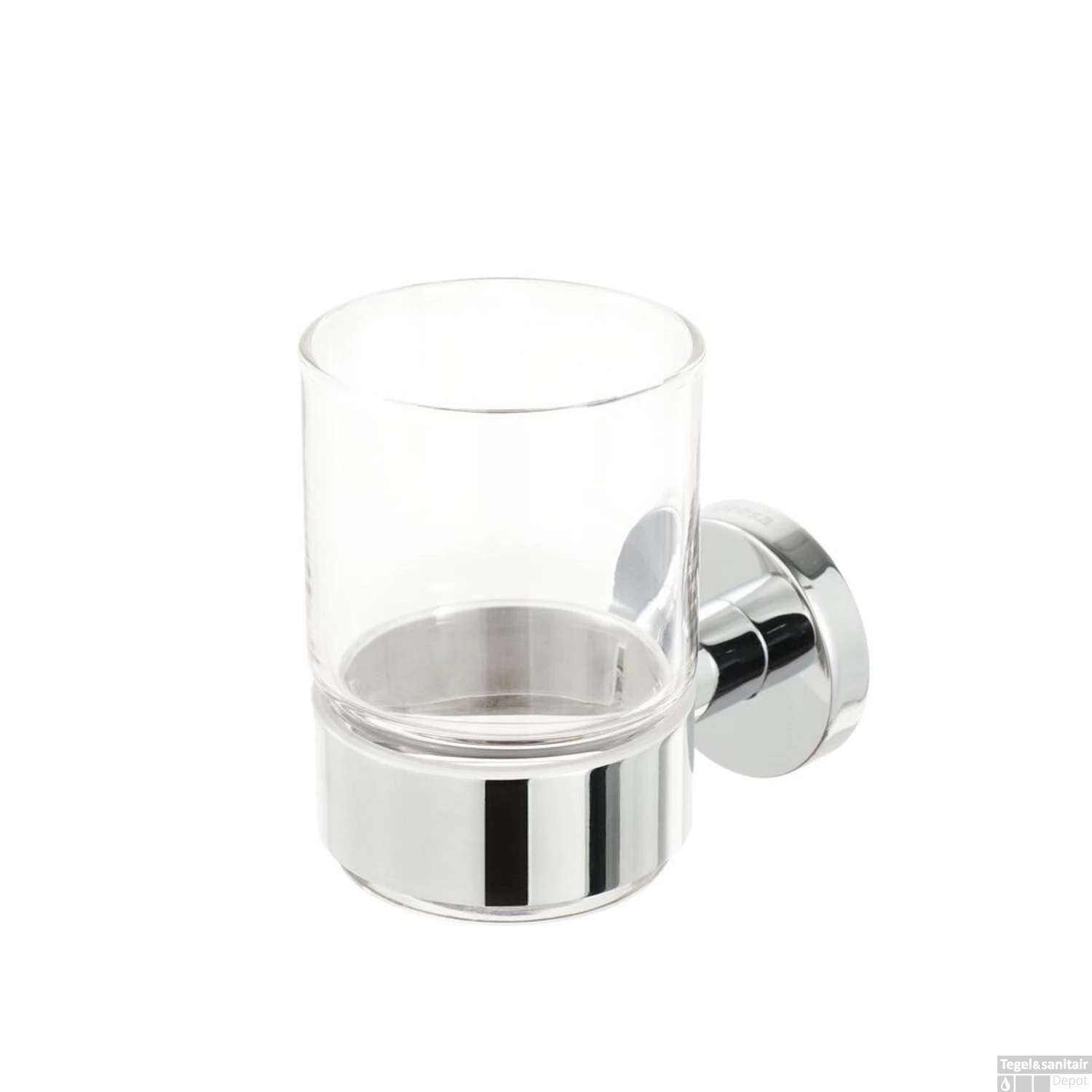 Glashouder Geesa Nemox Met Glas Chroom 4 Glashouder Geesa Nemox Met Glas Chroom - Afbeelding 2