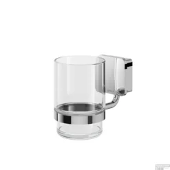 Glashouder Geesa Topaz Met Drinkglas Chroom