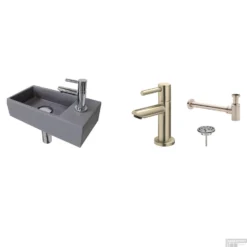 FonteinPack Ink Versus Rechts Grijs RVS (Keuze Uit 8 Kranen) 13 FonteinPack Ink Versus Rechts Grijs RVS (Keuze Uit 8 Kranen) -Goedkope Stijl Baden Winkel grijs rechts rvs shop