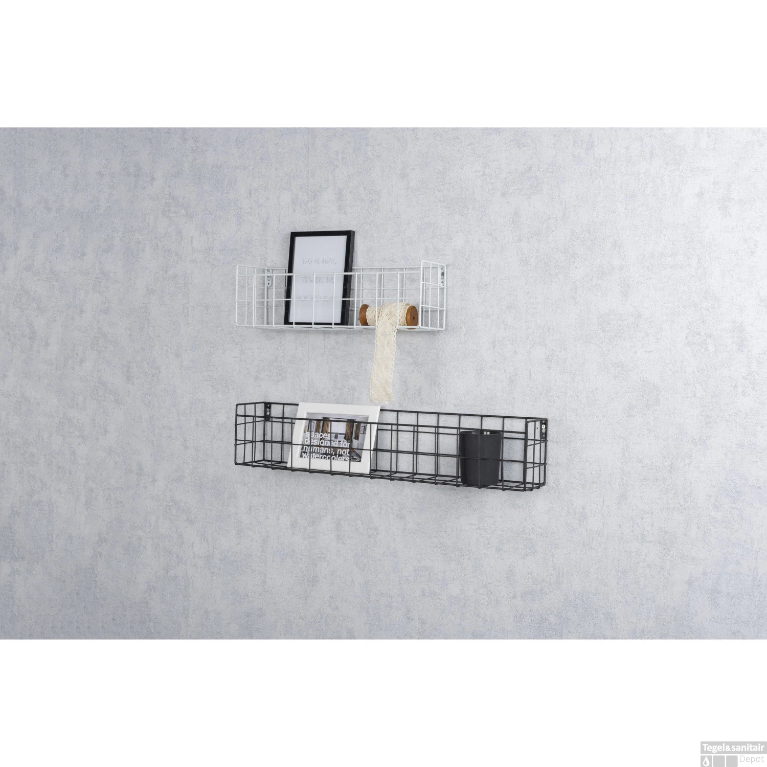 Haceka Duraline Hangmand 60x12x10 Cm Metaal Zwart 5 Haceka Duraline Hangmand 60x12x10 Cm Metaal Zwart - Afbeelding 3