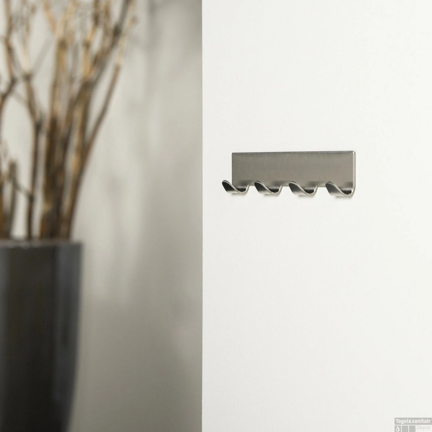 Hakenrek Tiger Basic Metaal RVS 4 Hakenrek Tiger Basic Metaal RVS - Afbeelding 2