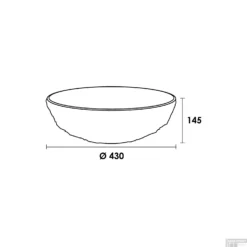 Waskom Hamerslag Natuursteen CoreStone No.13 (420x420x140 Mm) -Goedkope Stijl Baden Winkel hamerslag 2