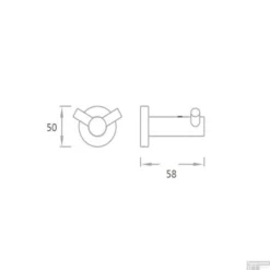 Handdoekhaak Boss & Wessing Colorato Dubbel Gunmetal 7 Handdoekhaak Boss & Wessing Colorato Dubbel Gunmetal -Goedkope Stijl Baden Winkel handdoekhaak boss wessing aloni dubbel gunmetal tech