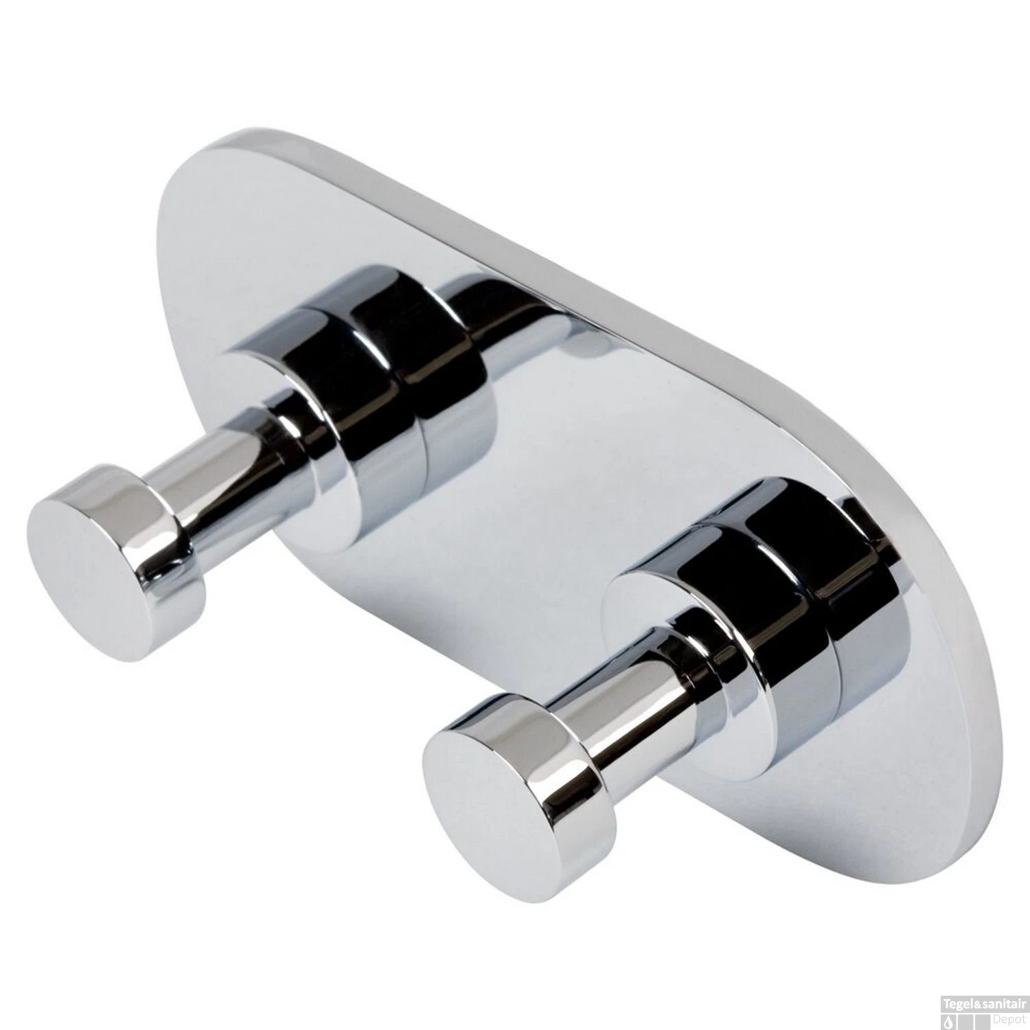 Handdoekhaak Dubbel Geesa Nemox Chroom 3 Handdoekhaak Dubbel Geesa Nemox Chroom