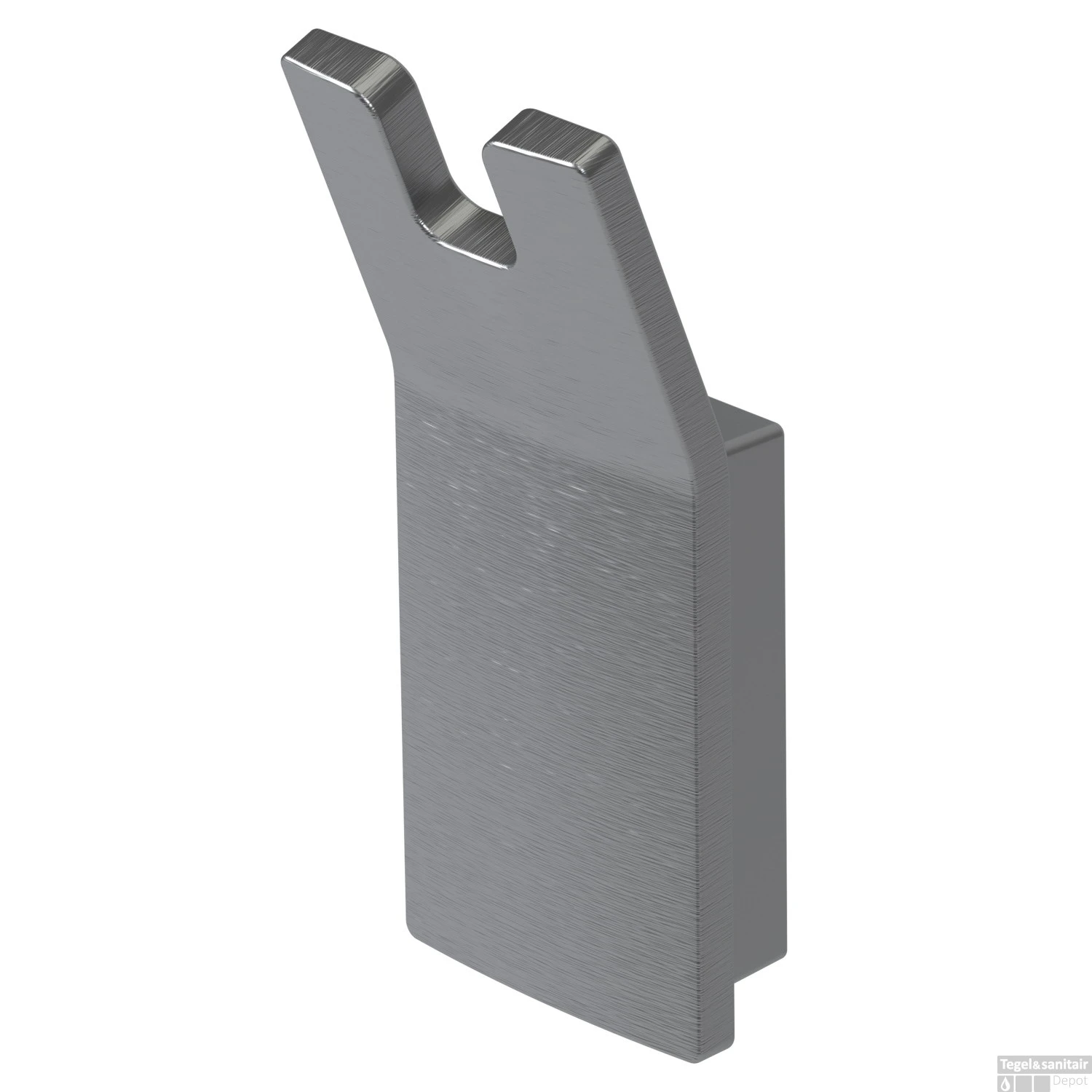 Handdoekhaak Haceka Aline Dubbel Mat Grijs 3 Handdoekhaak Haceka Aline Dubbel Mat Grijs