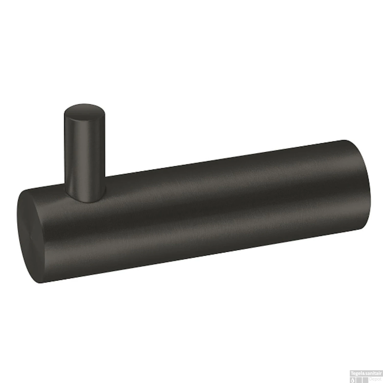 Handdoekhaak Qisani Flow Geborsteld Mat Zwart 3 Handdoekhaak Qisani Flow Geborsteld Mat Zwart