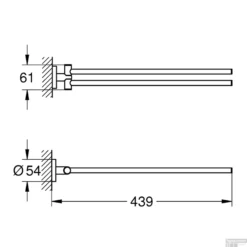 Handdoekhouder Grohe Essentials 44 Cm Hard Graphite Geborsteld -Goedkope Stijl Baden Winkel handdoekhouder grohe essentials 44 cm hard graphite geborsteld tech