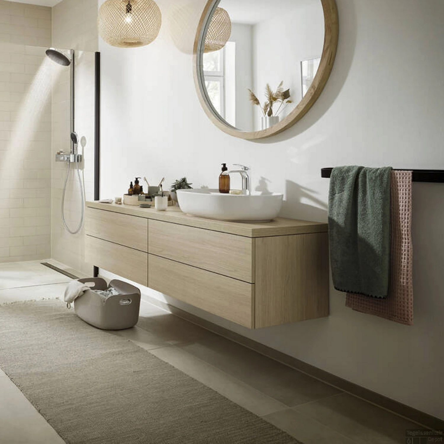 Handdoekhouder HansGrohe WallStoris Mat Wit 4 Handdoekhouder HansGrohe WallStoris Mat Wit - Afbeelding 2