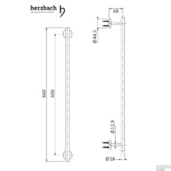 Handdoekhouder Herzbach Design IX 60 Cm Mat Geborsteld RVS 5 Handdoekhouder Herzbach Design IX 60 Cm Mat Geborsteld RVS -Goedkope Stijl Baden Winkel handdoekhouder herzbach design ix 60 cm mat geborsteld rvs tech