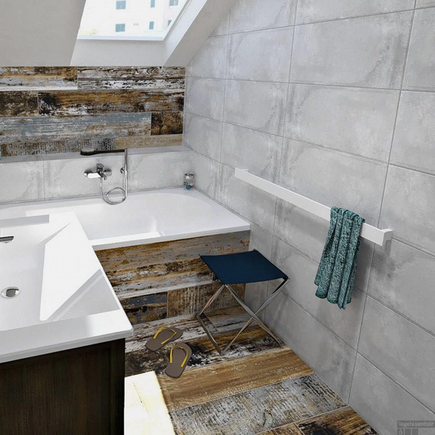 Handdoekhouder Sapho Patron 100x6 Cm Wit 3 Handdoekhouder Sapho Patron 100x6 Cm Wit