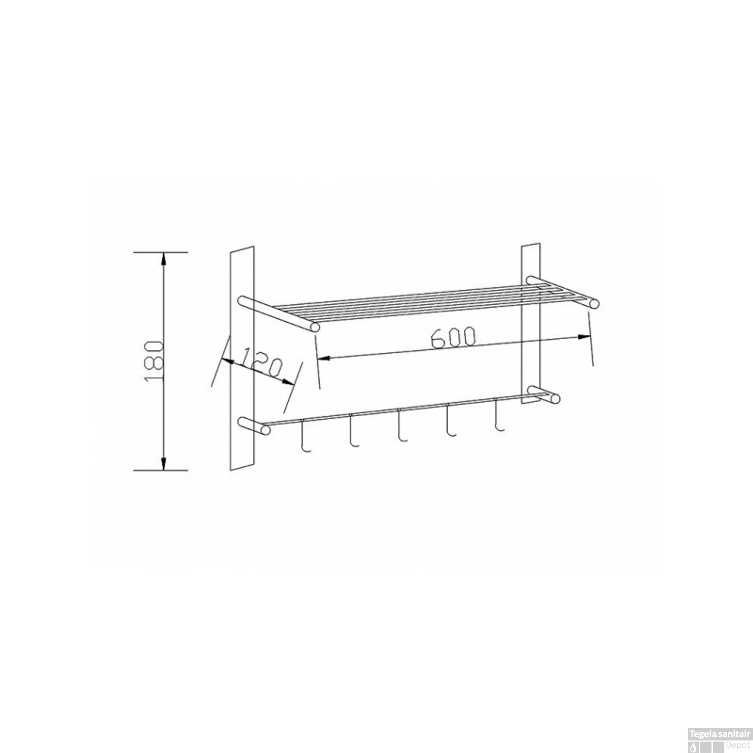 Handdoekrek Best Design Lyon 60x12x18 Cm Mat Rose Goud 4 Handdoekrek Best Design Lyon 60x12x18 Cm Mat Rose Goud - Afbeelding 2