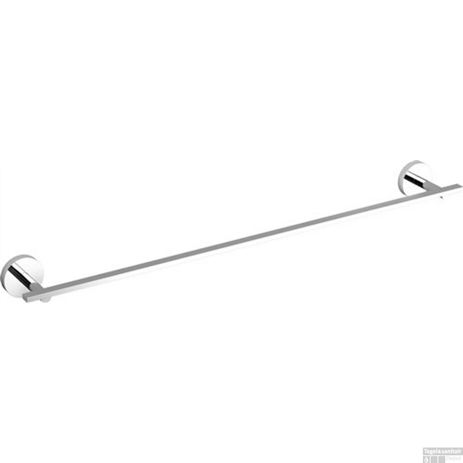 Handdoekrek Clou Flat 60cm Chroom 4 Handdoekrek Clou Flat 60cm Chroom - Afbeelding 2