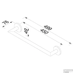 Handdoekrek Geesa Nemox 50 Cm Geborsteld Zwart -Goedkope Stijl Baden Winkel handdoekrek geesa nemox 50 cm geborsteld zwart tech