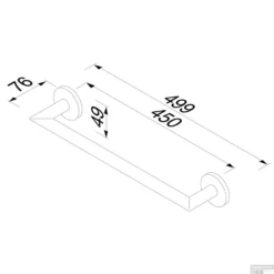 Handdoekrek Geesa Nemox 50 Cm Zwart -Goedkope Stijl Baden Winkel handdoekrek geesa nemox 50 cm zwart tech