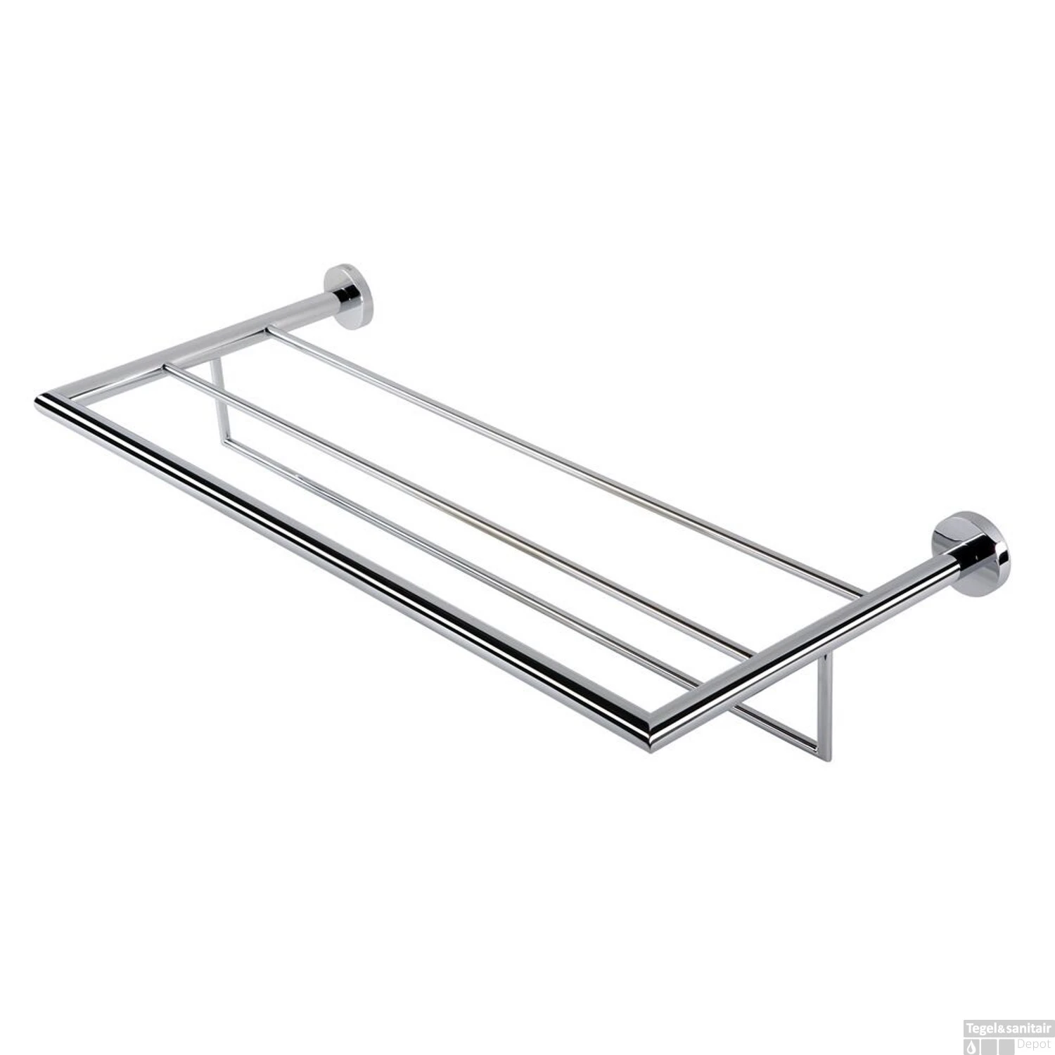 Handdoekrek Geesa Nemox Met Planchet Chroom 4 Handdoekrek Geesa Nemox Met Planchet Chroom - Afbeelding 2