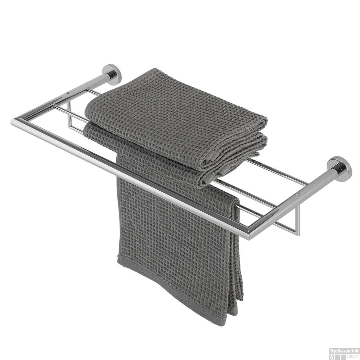 Handdoekrek Geesa Nemox Met Planchet Chroom 3 Handdoekrek Geesa Nemox Met Planchet Chroom