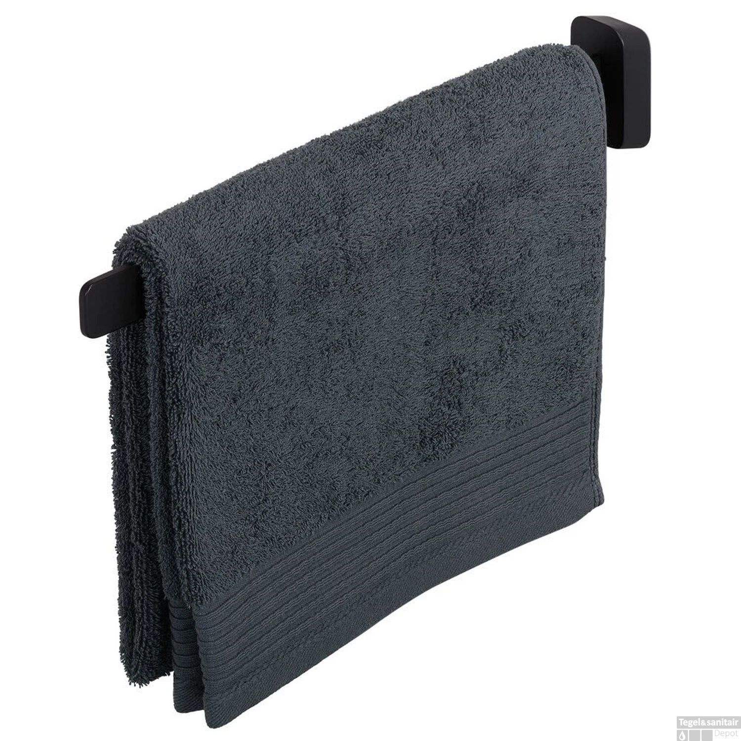 Handdoekrek Geesa Shift 1 Arm Zwart 4 Handdoekrek Geesa Shift 1 Arm Zwart - Afbeelding 2