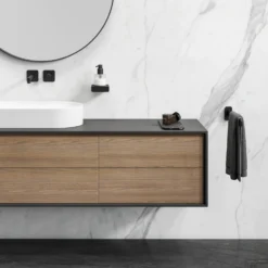 Handdoekrek Geesa Shift 1 Arm Zwart 9 Handdoekrek Geesa Shift 1 Arm Zwart -Goedkope Stijl Baden Winkel handdoekrek geesa shift 1 arm zwart 3