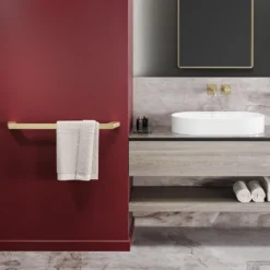 Handdoekrek Geesa Shift 65 Cm Geborsteld Goud -Goedkope Stijl Baden Winkel handdoekrek geesa shift 65 cm geborsteld goud 3