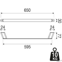 Handdoekrek Geesa Shift 65 Cm Geborsteld Goud -Goedkope Stijl Baden Winkel handdoekrek geesa shift 65 cm geborsteld goud tech 2
