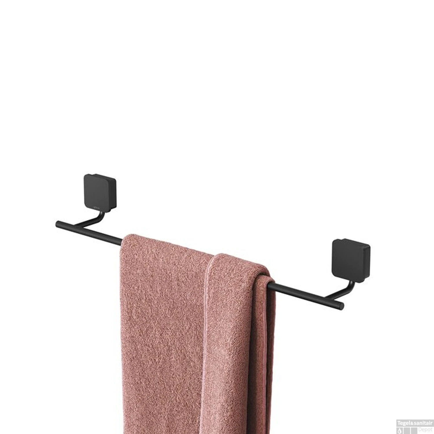 Handdoekrek Geesa Topaz 45cm Minimalistisch Mat Zwart 5 Handdoekrek Geesa Topaz 45cm Minimalistisch Mat Zwart - Afbeelding 3