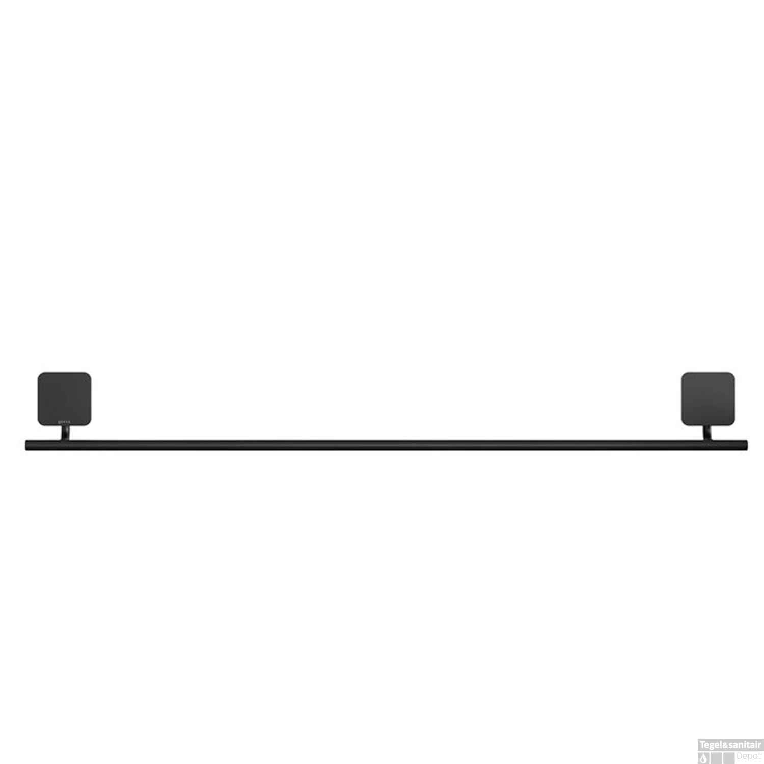 Handdoekrek Geesa Topaz 60cm Minimalistisch Mat Zwart 4 Handdoekrek Geesa Topaz 60cm Minimalistisch Mat Zwart - Afbeelding 2