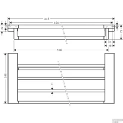 Handdoekrek Met Handdoekhouder HansGrohe AddStoris Geborsteld Zwart Chroom 5 Handdoekrek Met Handdoekhouder HansGrohe AddStoris Geborsteld Zwart Chroom -Goedkope Stijl Baden Winkel handdoekrek hansgrohe addstoris tech 2