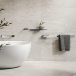 Handdoekrek Met Planchet Geesa Shift Chroom -Goedkope Stijl Baden Winkel handdoekrek met planchet geesa shift chroom 4