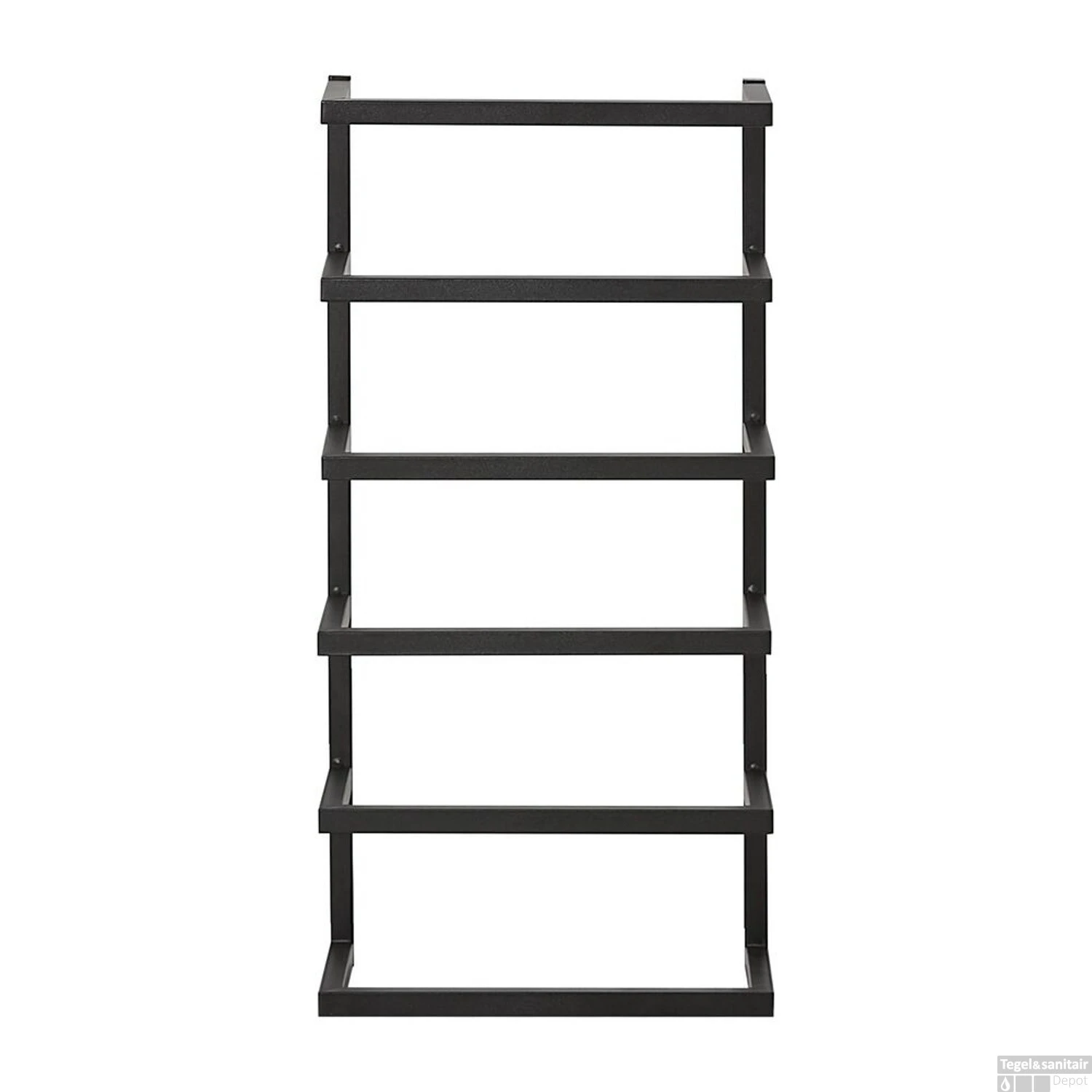 Handdoekrek Sealskin Carré 24x48x12cm Mat Zwart 6 Handdoekrek Sealskin Carré 24x48x12cm Mat Zwart - Afbeelding 4