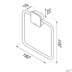 Handdoekring Geesa Topaz Vierkant Minimalistisch Mat Zwart 11 Handdoekring Geesa Topaz Vierkant Minimalistisch Mat Zwart -Goedkope Stijl Baden Winkel handdoekring geesa topaz vierkant minimalistisch mat zwart tech