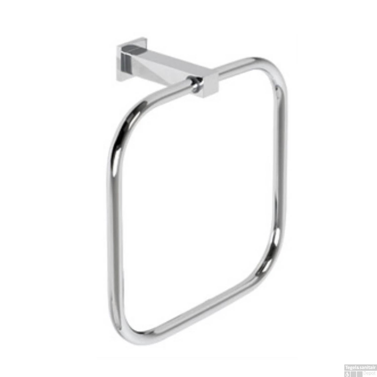 Handdoekring Plieger Cube Chroom 3 Handdoekring Plieger Cube Chroom