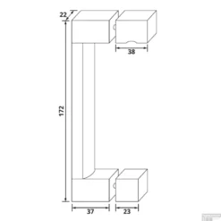 Handgreep Just Creating Voor Draaideuren Gunmetal -Goedkope Stijl Baden Winkel handgreep just creating voor draaideuren gunmetal tech