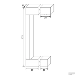 Handgreep Just Creating Voor Draaideuren Mat Zwart -Goedkope Stijl Baden Winkel handgreep just creating voor draaideuren mat zwart tech