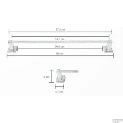 Handdoekhouder Sanicare Magnetisch Inkortbaar 60cm Vierkant Chroom 8 Handdoekhouder Sanicare Magnetisch Inkortbaar 60cm Vierkant Chroom -Goedkope Stijl Baden Winkel handoekhouder vierkant tech