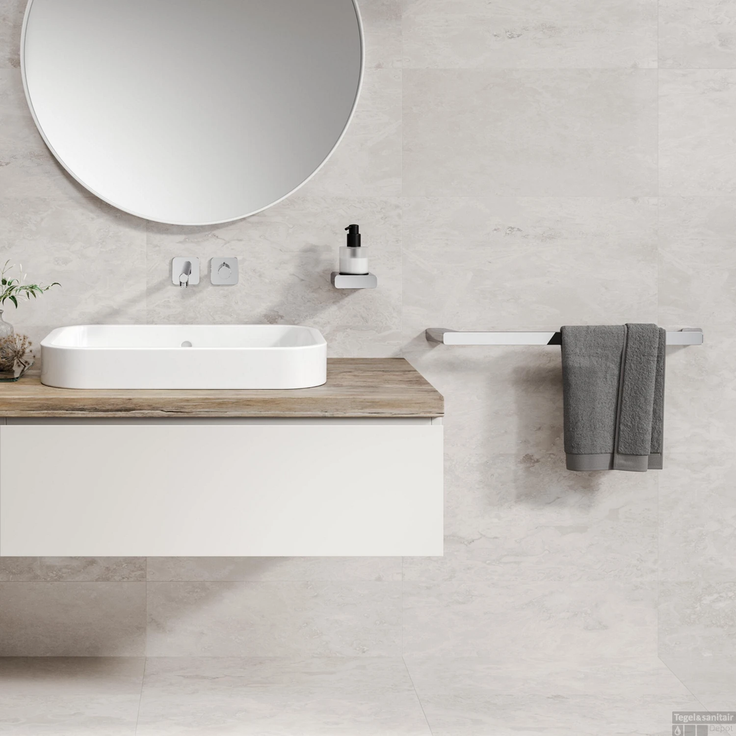 Handdoekrek Geesa Shift 50 Cm Chroom 5 Handdoekrek Geesa Shift 50 Cm Chroom - Afbeelding 3