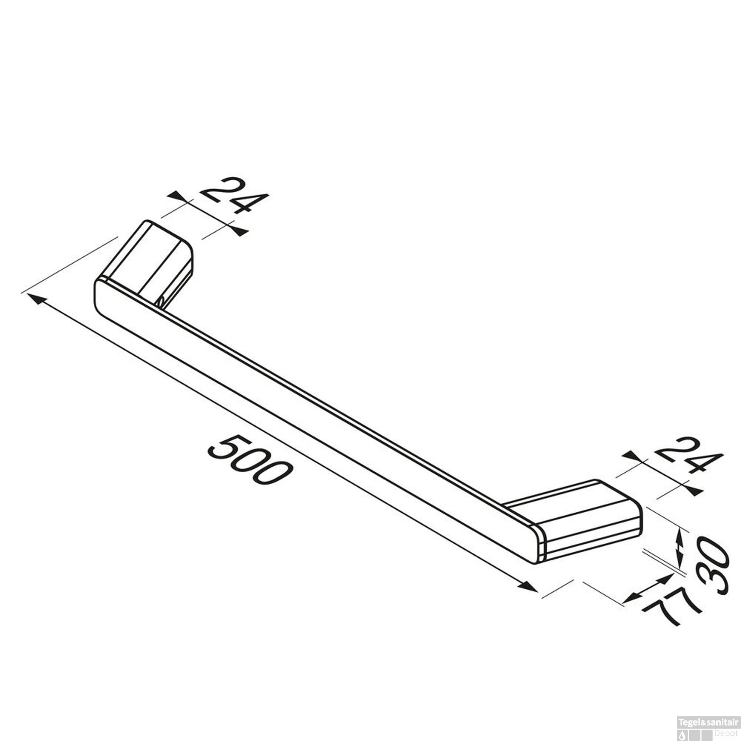 Handdoekrek Geesa Shift 50 Cm Chroom 7 Handdoekrek Geesa Shift 50 Cm Chroom - Afbeelding 5