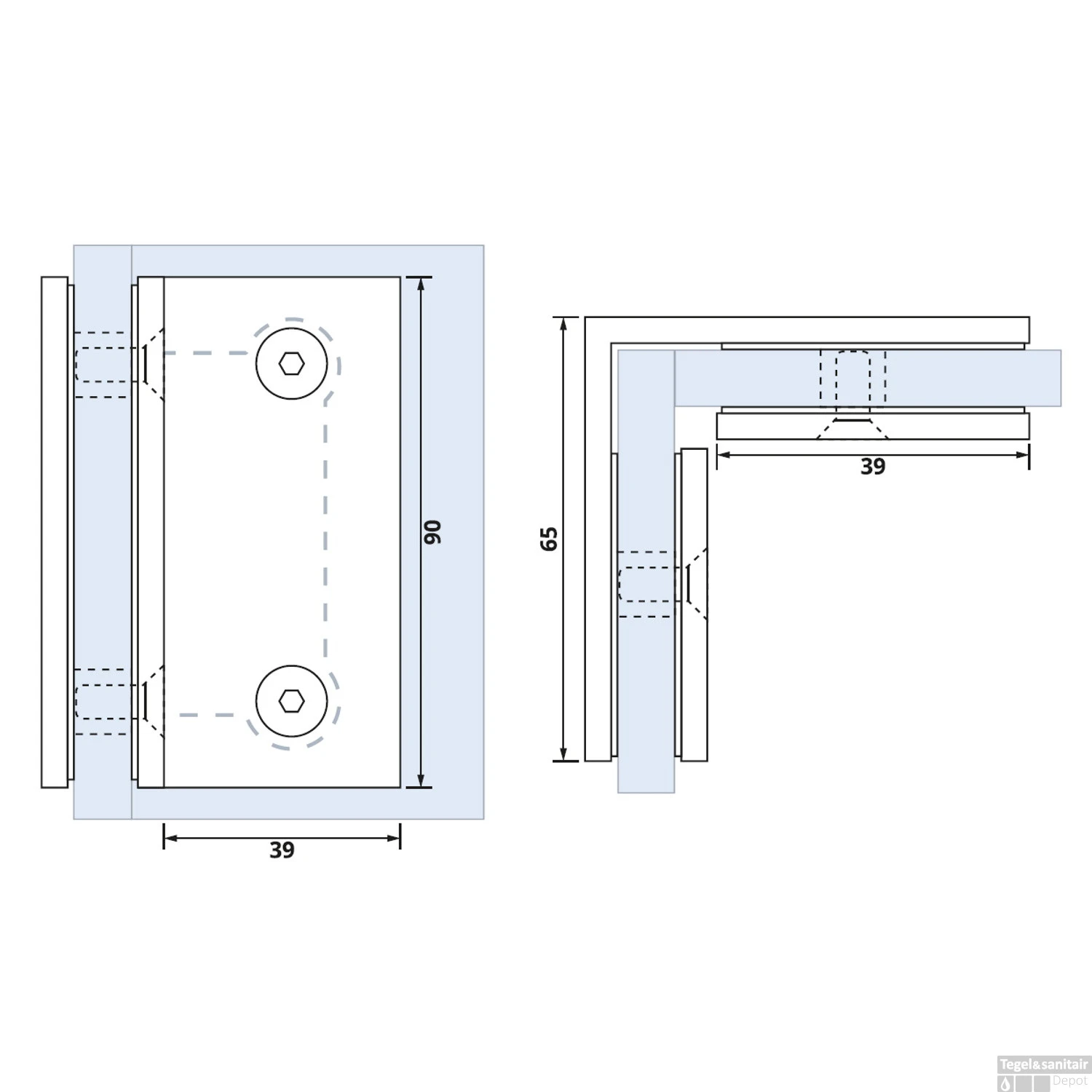 Hoekbevestiging Just Creating 2 Stuks T.b.v. W1 En W2 Goud 4 Hoekbevestiging Just Creating 2 Stuks T.b.v. W1 En W2 Goud - Afbeelding 2