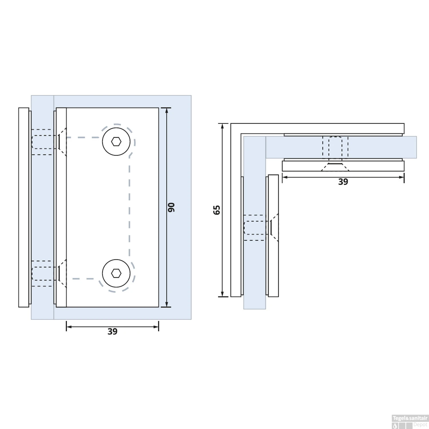 Hoekbevestiging Just Creating 2 Stuks T.b.v. W1 En W2 Koper 4 Hoekbevestiging Just Creating 2 Stuks T.b.v. W1 En W2 Koper - Afbeelding 2