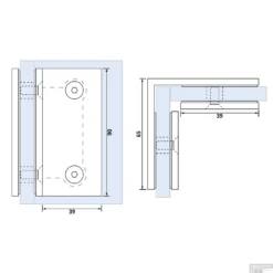 Hoekbevestiging Just Creating 2 Stuks T.b.v. W1 En W2 RVS -Goedkope Stijl Baden Winkel hoekbevestiging just creating 2 stuks t.b.v. w1 en w2 rvs tech