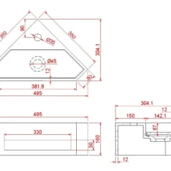 Hoekfontein Wiesbaden Julia 35x35x20cm Solid Surface Mat Wit -Goedkope Stijl Baden Winkel hoekfontein wiesbaden julia 35x35x20cm solid surface mat wit tech