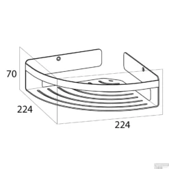 Hoekkorf Tiger Caddy Groot Zwart -Goedkope Stijl Baden Winkel hoekkorf tiger caddy groot zwart tech